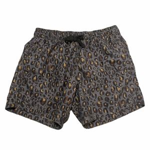 H&M Gray Cheetah Leopard Print Shorts Drawstring